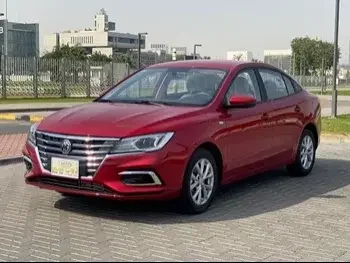 MG MG 5 Red Sedan For Rent in Qatar