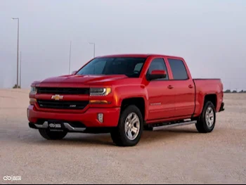 Chevrolet Silverado Z71 Red 2018 For Sale in Qatar