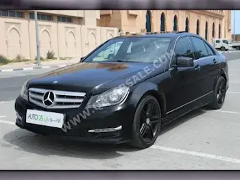 Mercedes-Benz C-Class 200 Black 2014 For Sale in Qatar