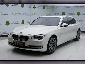 BMW 7-Series 740 Li White 2015 For Sale in Qatar