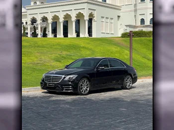 Mercedes-Benz S-Class 450 Black 2018 For Sale in Qatar