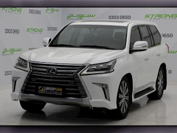 Lexus LX 570 White 2017 For Sale in Qatar