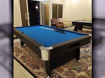 Billiard Table Blue With Installation For Sale in Qatar