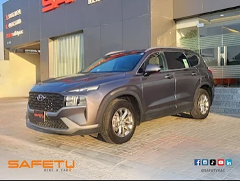 Hyundai Santa Fe Dark Grey SUV ( AWD ) For Rent in Qatar